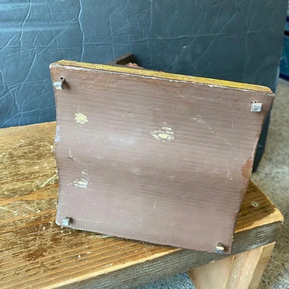 Vintage Art Decor Carb Wooden Men Sculpture Home Office Decor - Picture 4 of 7